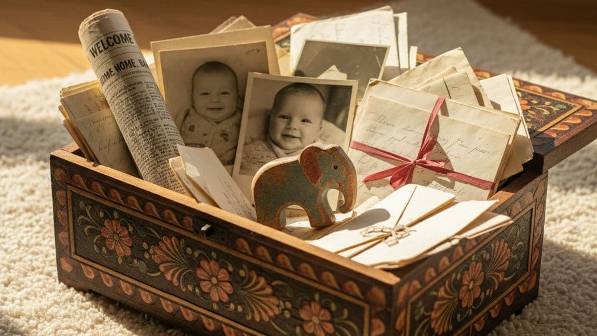 How to Create a Baby Time Capsule They Will Treasure