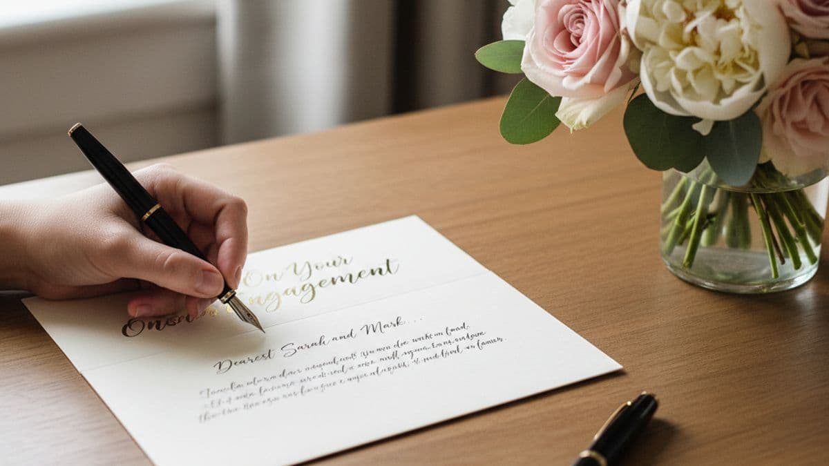 What to Write in an Engagement Card